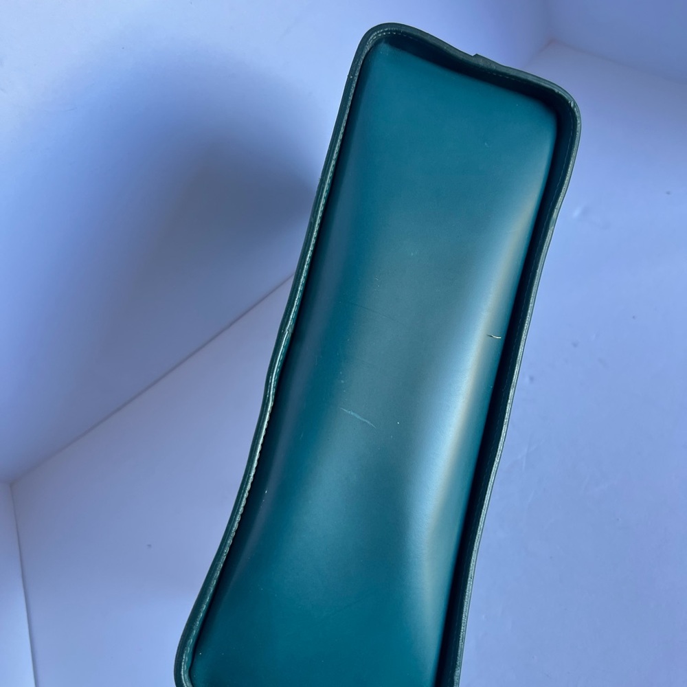 Teal Leather Tote by Lamarthe - Picture 7 of 12